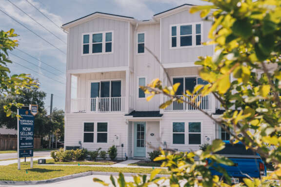 North Beach Townhomes streetscape Jacksonville Beach FL – DLP Capital