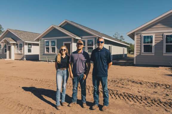 Onsite team inspects st. johns cottages