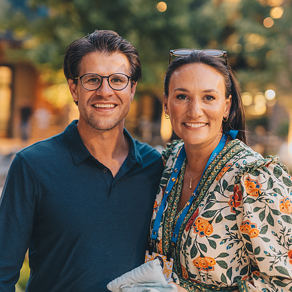 Couple at event