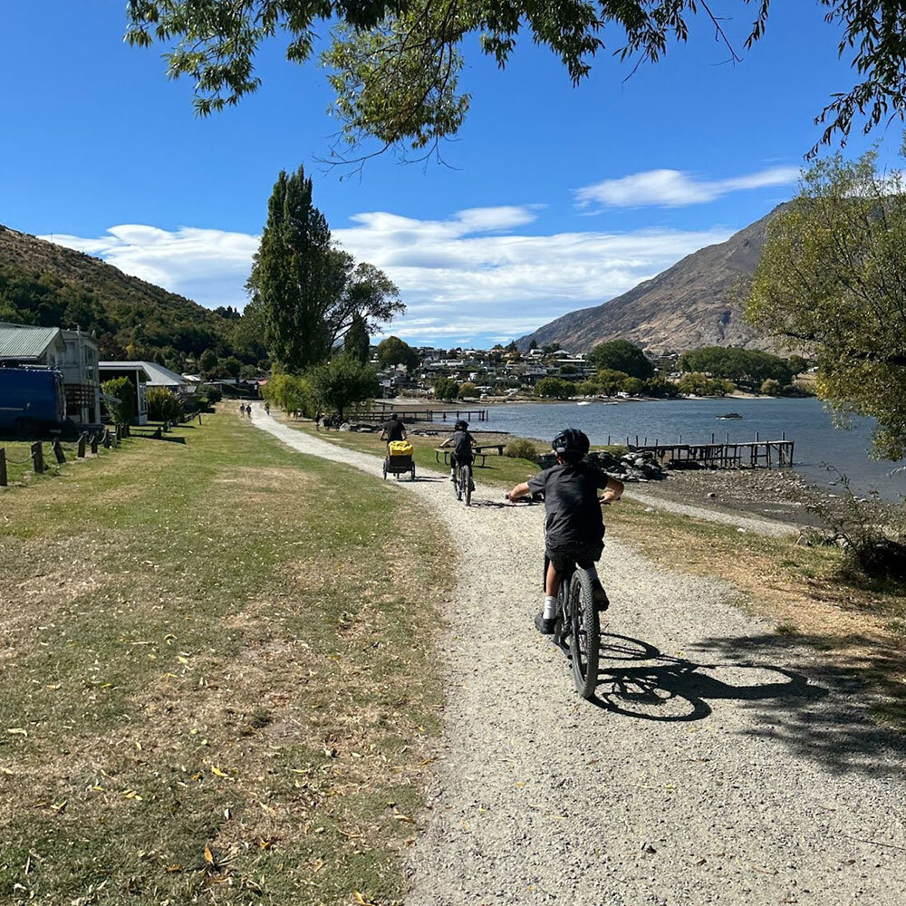 Kids biking