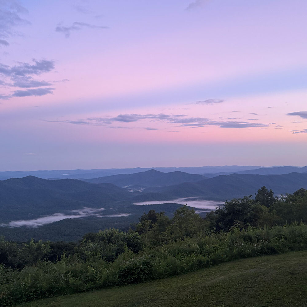 Sunset mountains